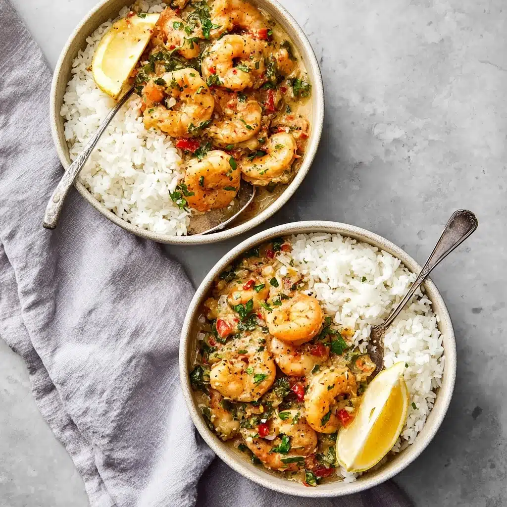 One Pan Creamy Garlic Shrimp (Paleo, Whole30, Low Carb) Recipe - Recipe Image