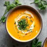 Easy Butternut Squash and Sweet Potato Soup Recipe
