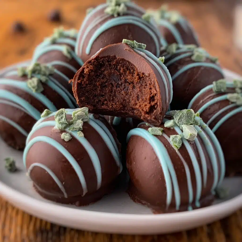 Creamy Andes Mint Chocolate Truffles Recipe - Recipe Image