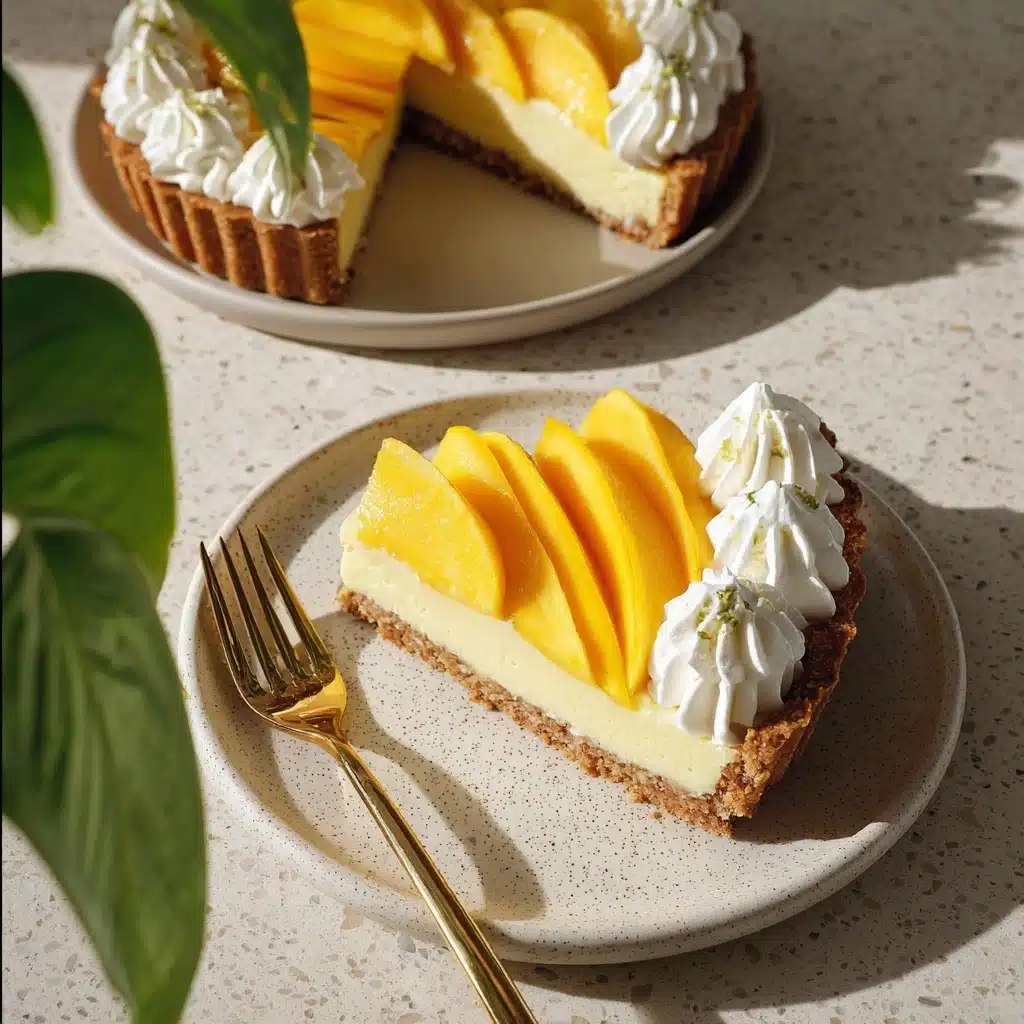 Mango Tart (with biscoff crust) Recipe - Recipe Image