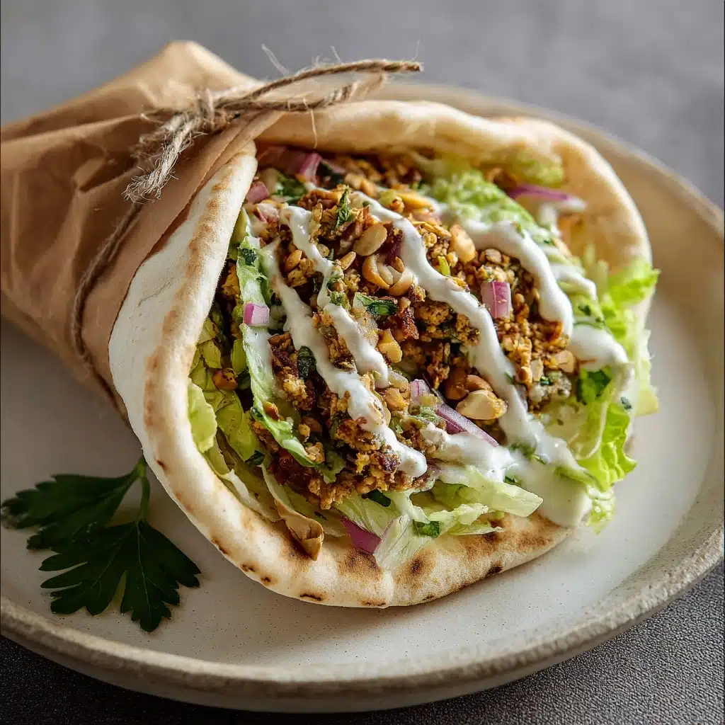 Crispy Shredded Za’atar Tofu Cabbage Wraps Recipe - Recipe Image