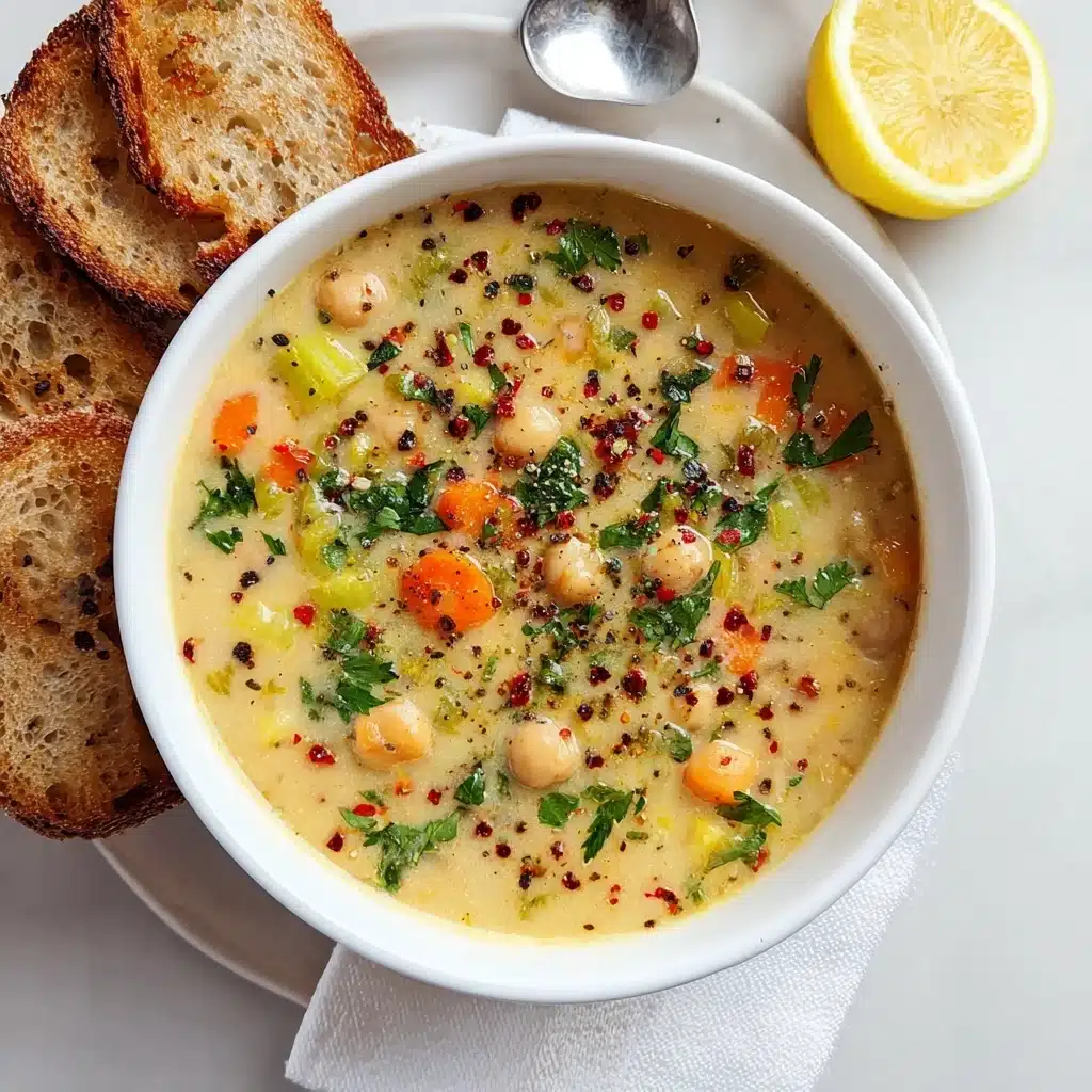 Quick Chickpea and White Bean Soup Recipe - Recipe Image