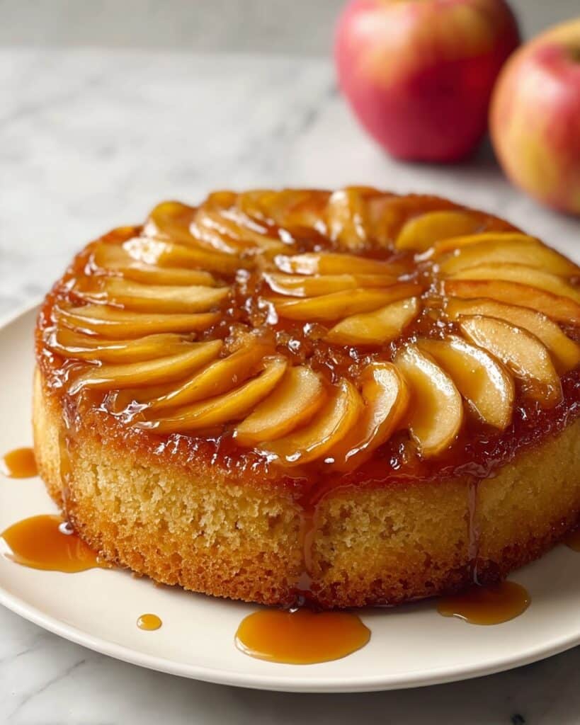 Caramel Apple Upside Down Cake Recipe