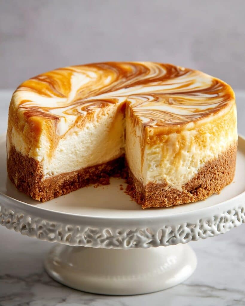 Cheesecake with Pumpkin Swirl Recipe