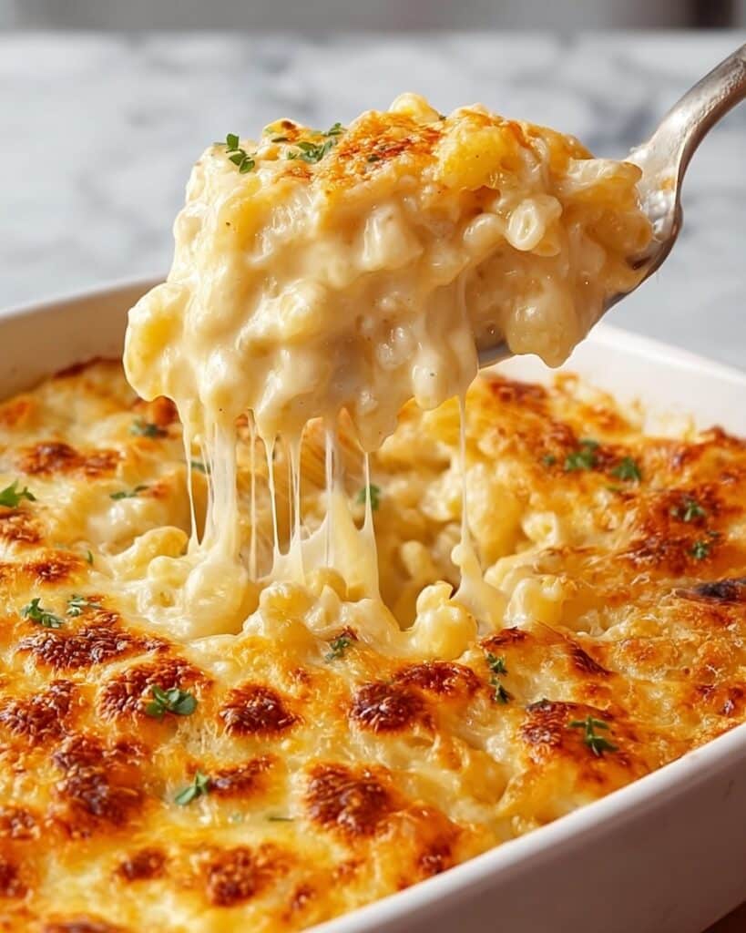 Creamy Chicken and Rice Casserole with Italian Herbs and Colby Jack Cheese Recipe