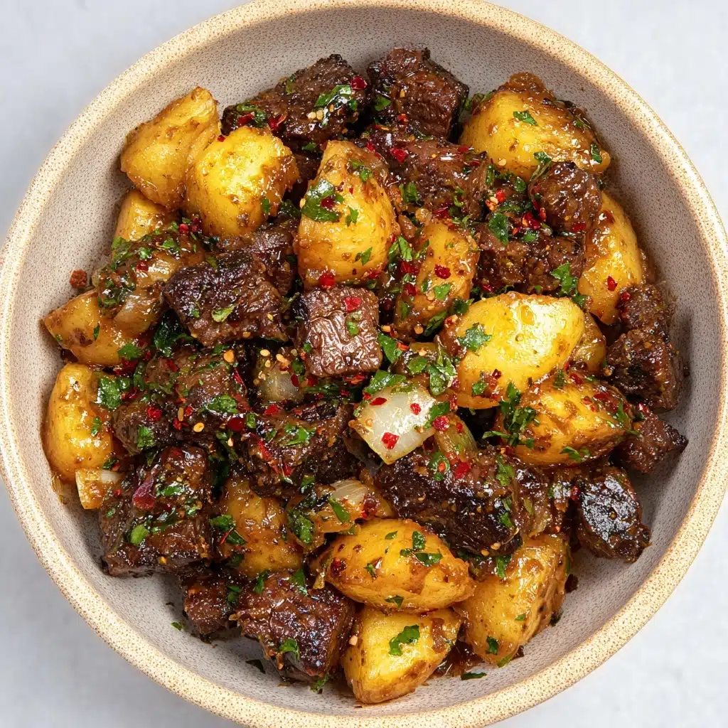 Garlic Butter Steak and Potatoes Recipe - Recipe Image