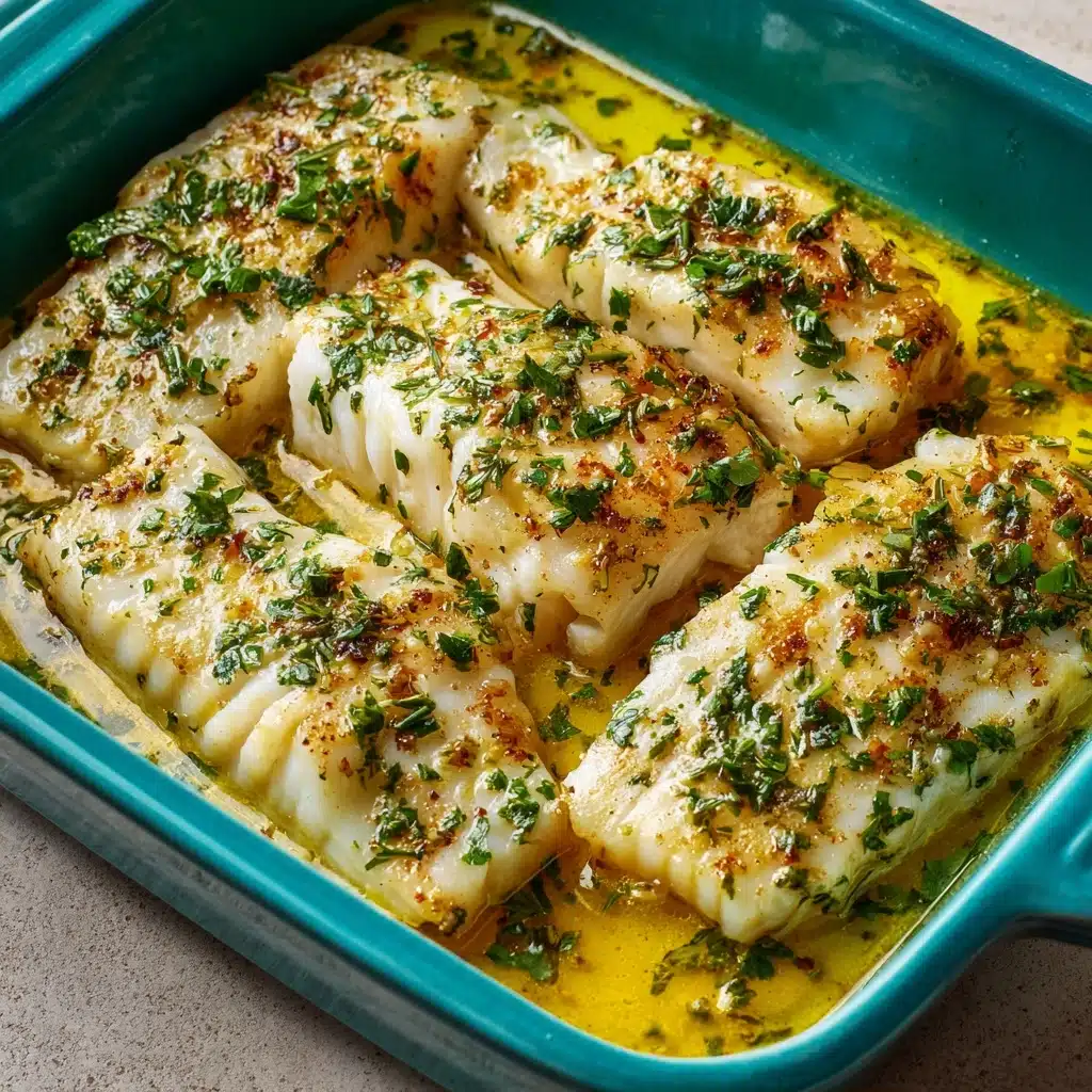 Baked Cod with Garlic and Herbs Recipe - Recipe Image