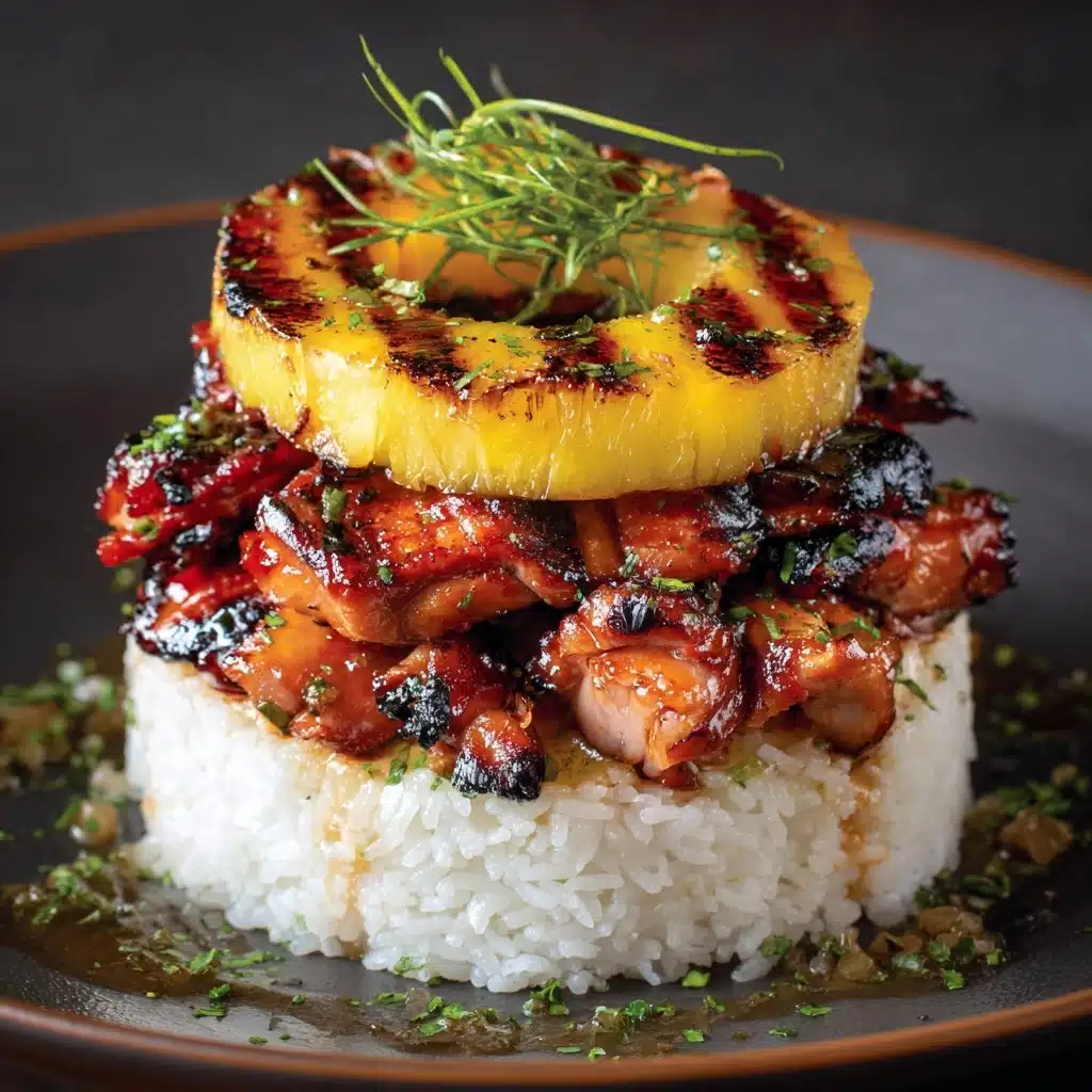 Hawaiian Huli Huli Chicken Stack Recipe