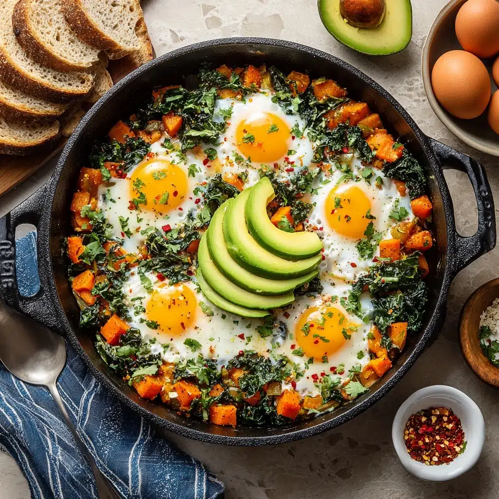 Sweet Potato and Kale Hash with Avocado Recipe - Recipe Image