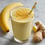 Lemon Ginger Smoothie with Banana and Turmeric Recipe