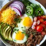 High-Protein Cheeseburger Bowls Recipe