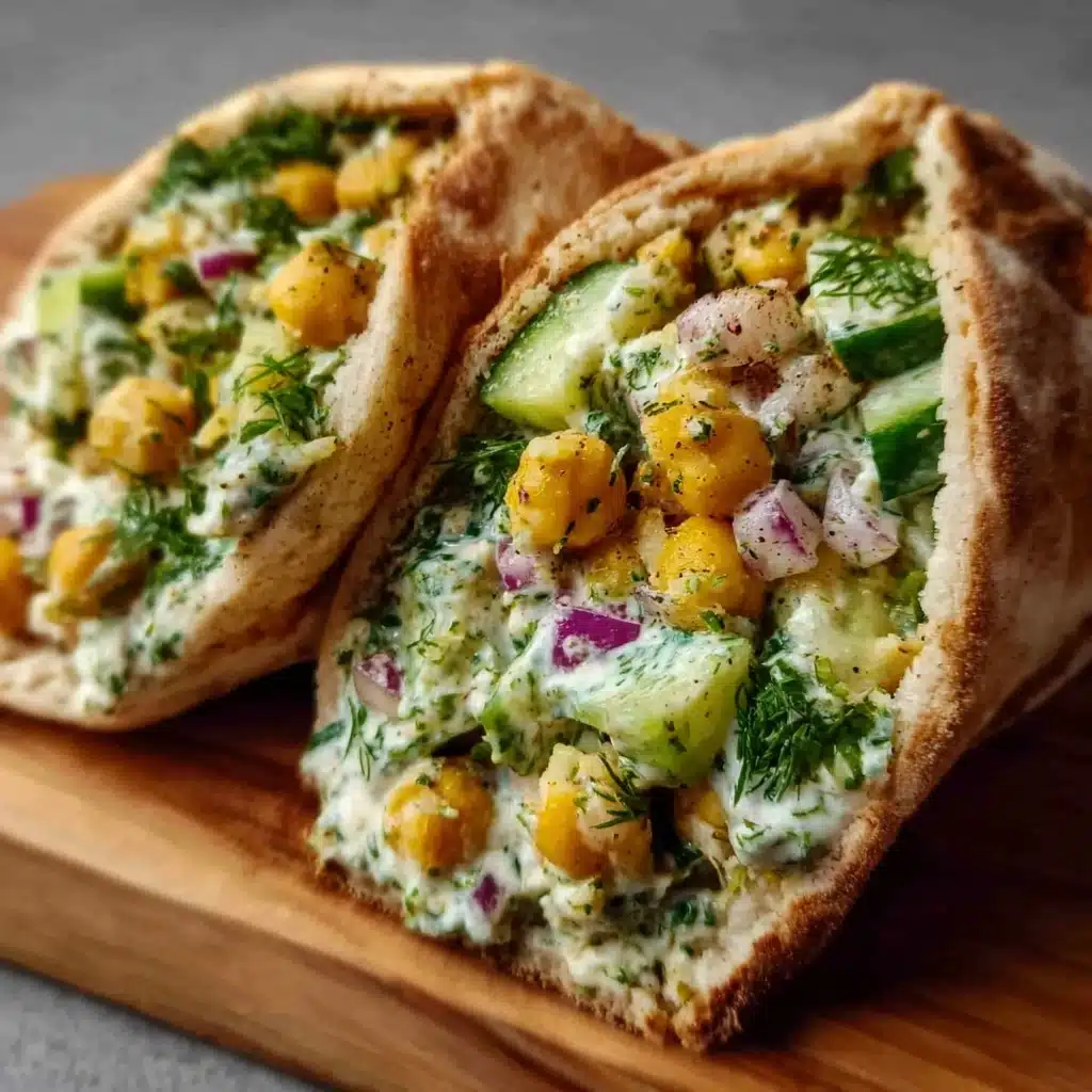 Cucumber Chickpea Pita Pockets Recipe - Recipe Image