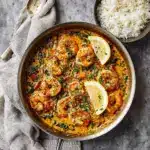 One Pan Creamy Garlic Shrimp (Paleo, Whole30, Low Carb) Recipe