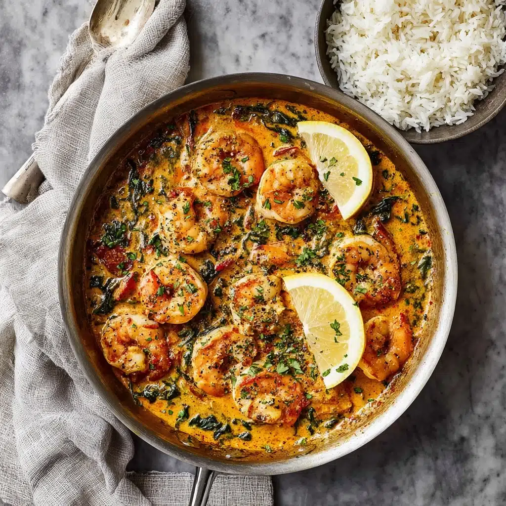 One Pan Creamy Garlic Shrimp (Paleo, Whole30, Low Carb) Recipe
