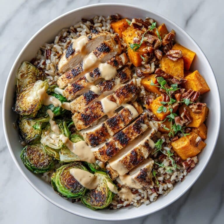 Maple Dijon Chicken & Roasted Sweet Potato Bowls Recipe