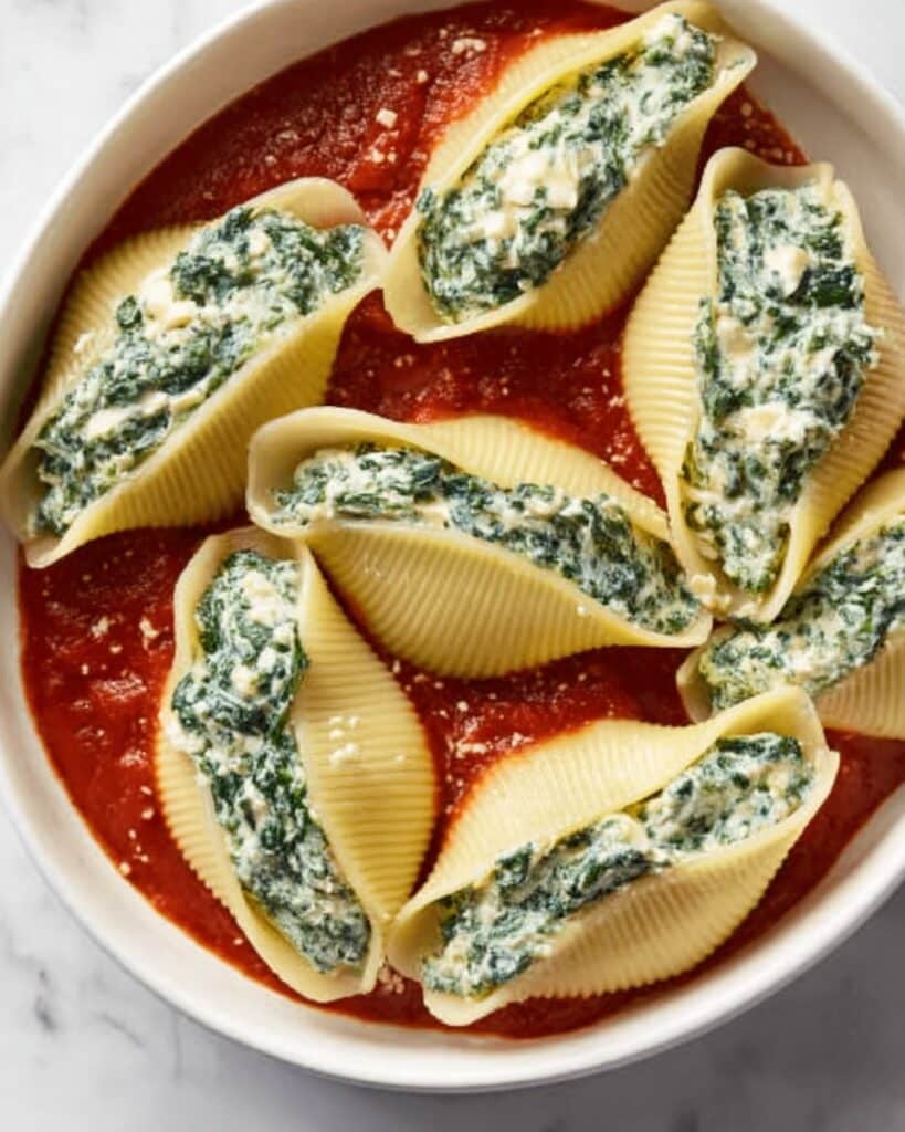 Vegan Stuffed Shells with Spinach and Cashew Ricotta Recipe