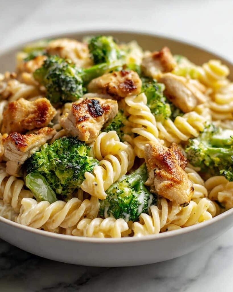 Creamy Rotisserie Chicken Broccoli Pasta Recipe
