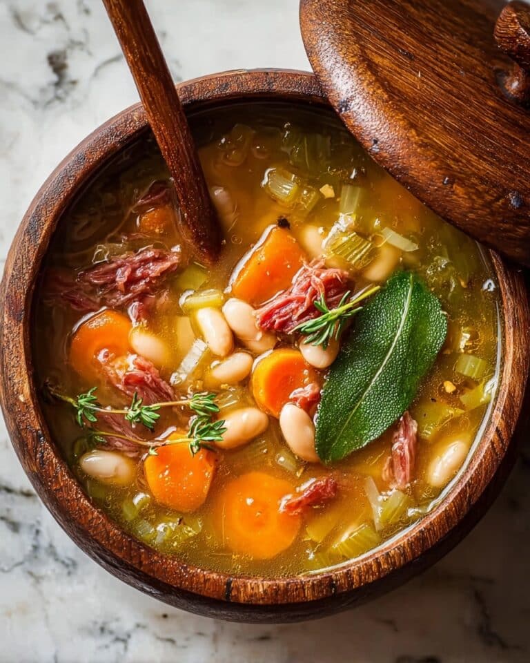 Rustic White Bean & Smoked Beef Soup – A Hearty Bowl of Comfort Recipe
