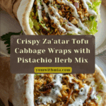 Crispy Shredded Za’atar Tofu Cabbage Wraps Recipe