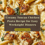 Creamy Tuscan Chicken Pasta Recipe