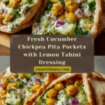 Cucumber Chickpea Pita Pockets Recipe