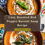 Roasted Red Pepper Ravioli Soup Recipe