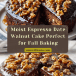 Espresso Date Cake with Walnuts Recipe