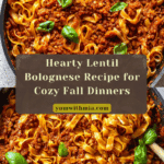 Lentil Bolognese Recipe
