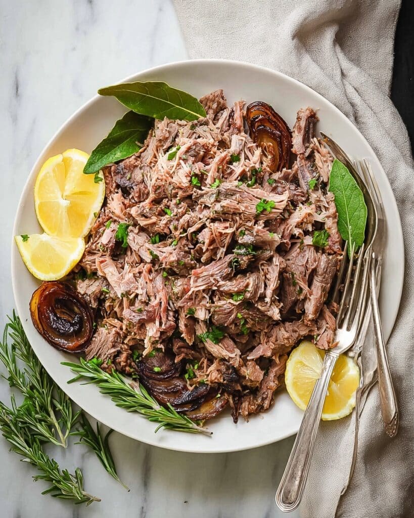 Middle Eastern Pulled Lamb Roast Recipe