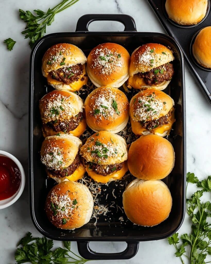 Irresistible Garlic Parmesan Cheeseburger Bombs Recipe