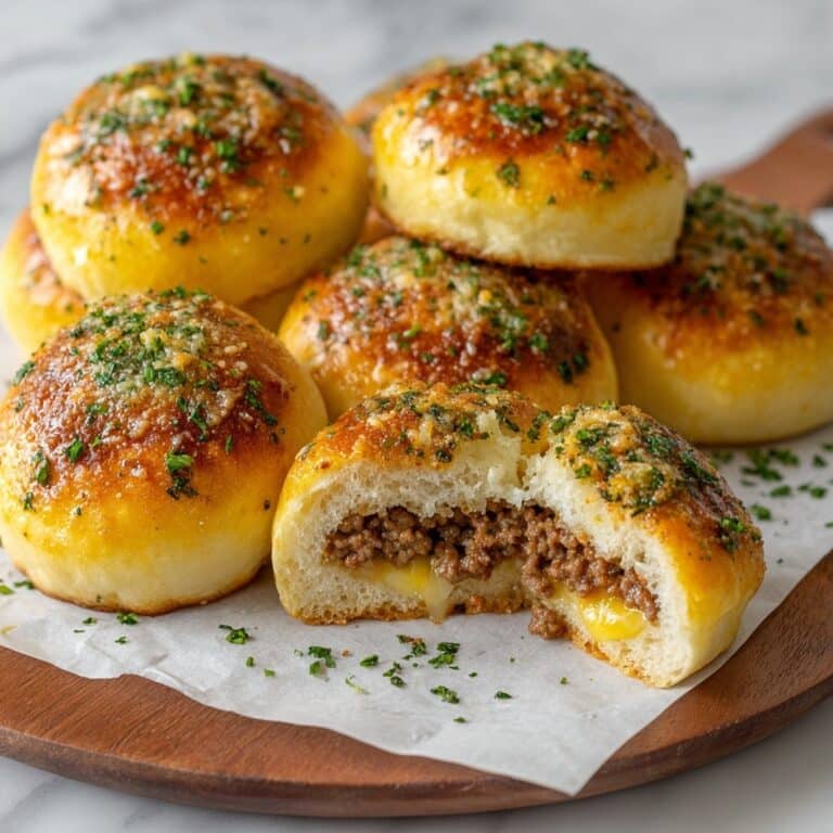 Garlic Parmesan Cheeseburger Bombs Recipe