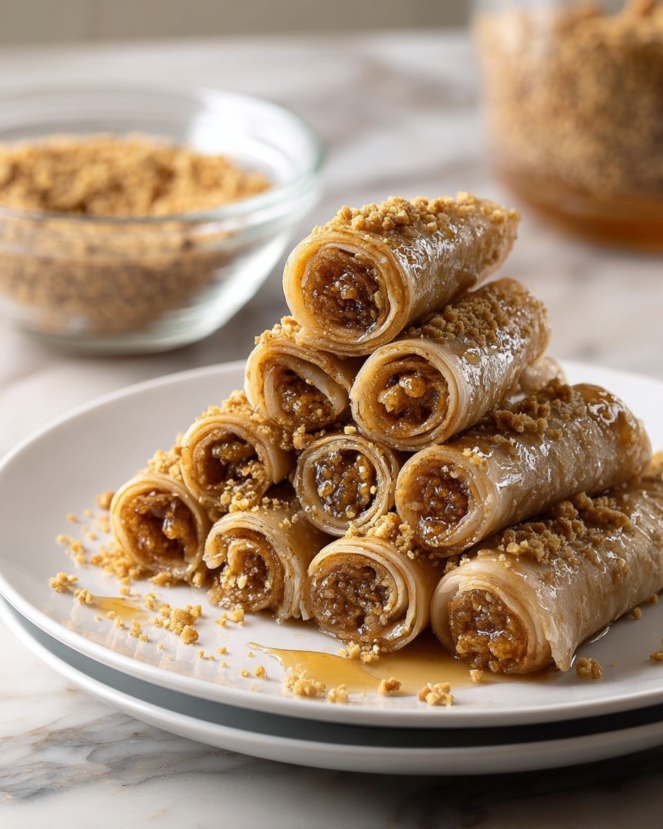 Honey Cinnamon Walnut Roll-Ups Recipe