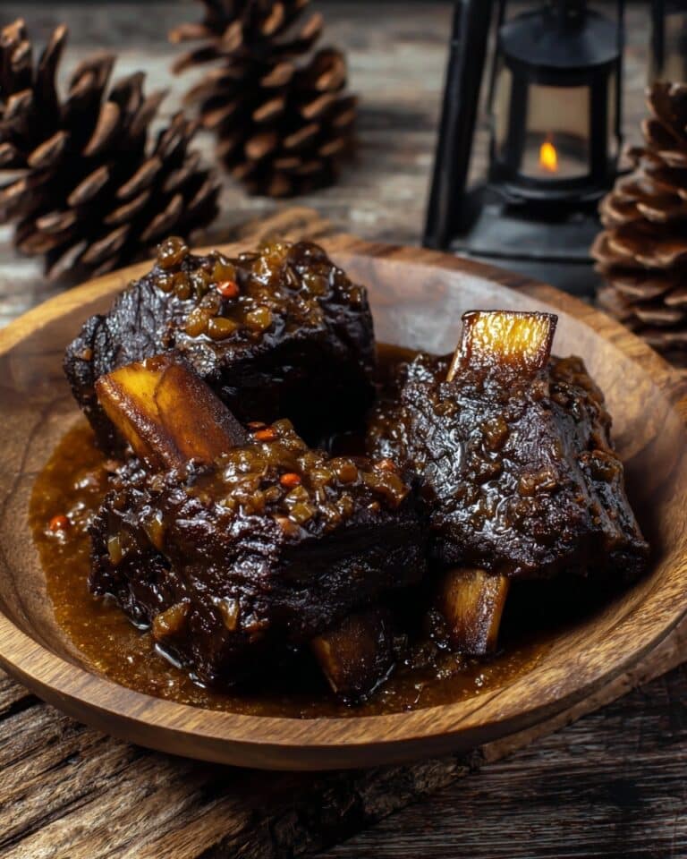 Balsamic Bourbon Short Ribs with Horseradish Cream Sauce Recipe