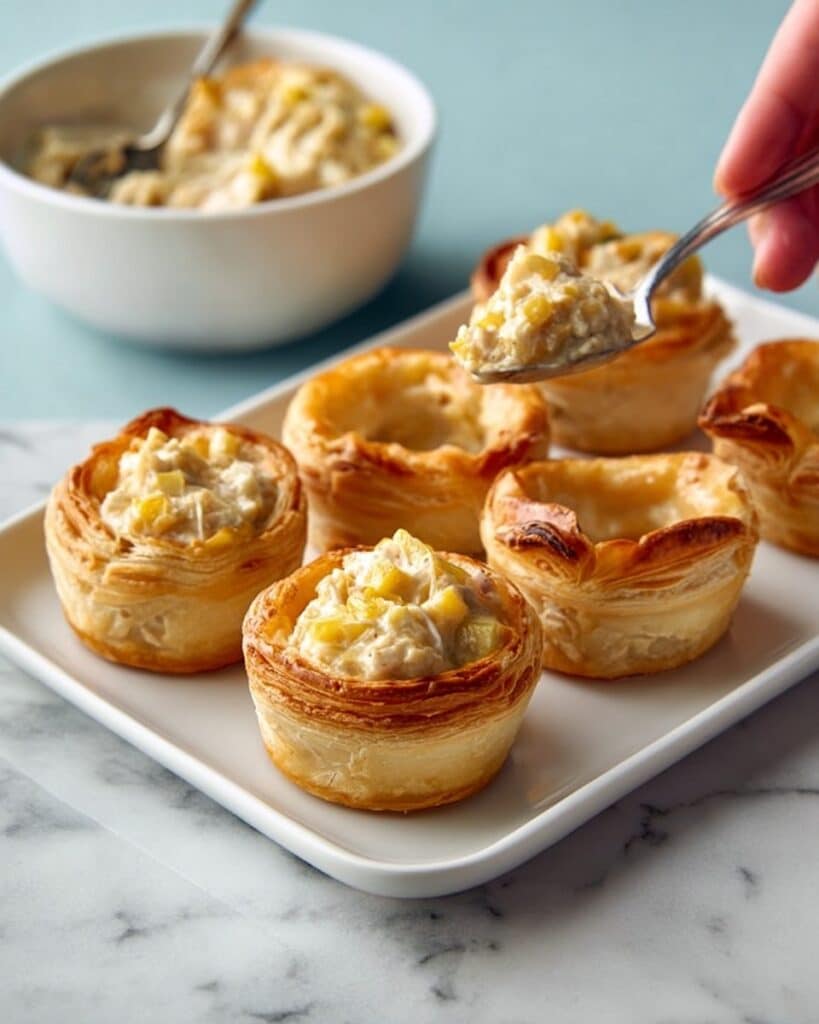 Vol-au-Vent with Chicken, Leeks, and Bacon Recipe