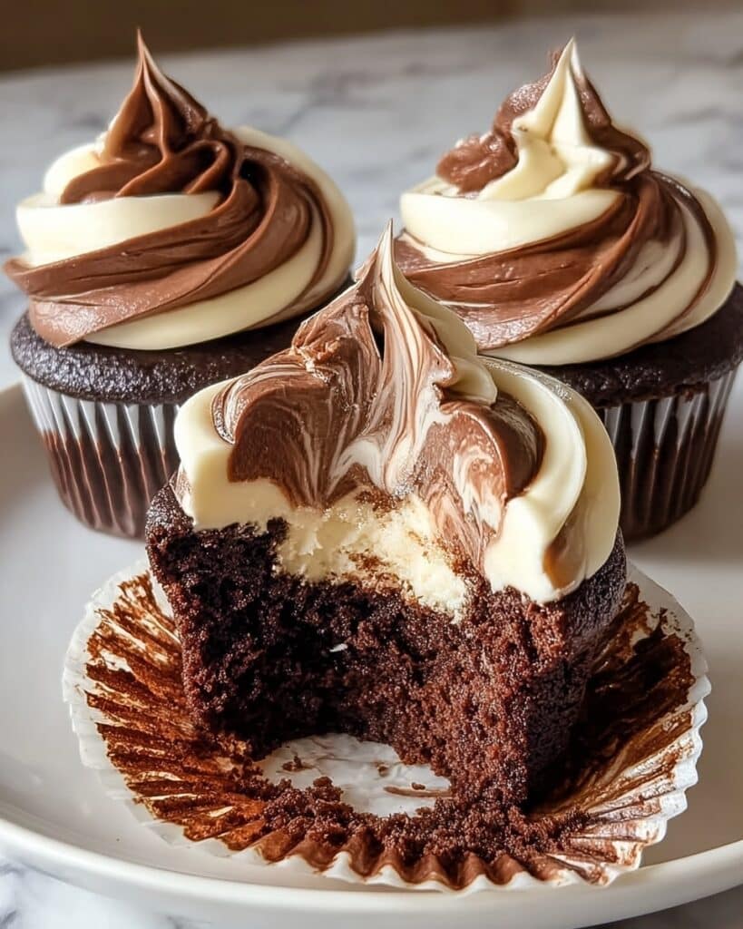 Chocolate Coffee Cream Cupcakes Recipe