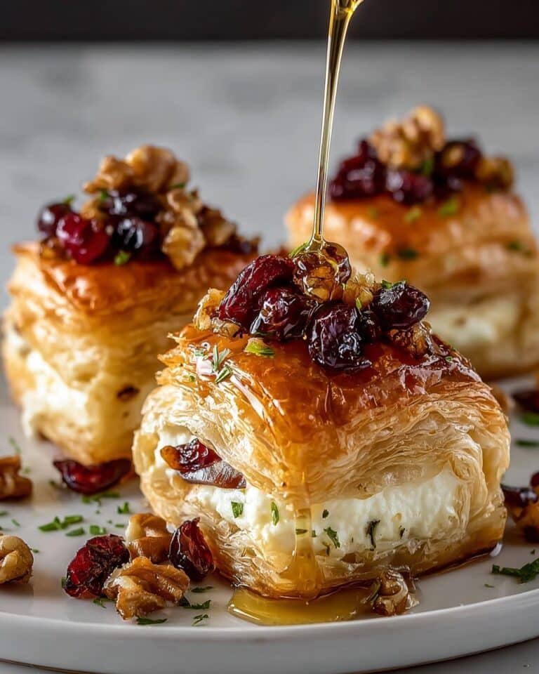 Flaky Puff Pastry with Brie, Cranberries, and Toasted Walnuts Recipe
