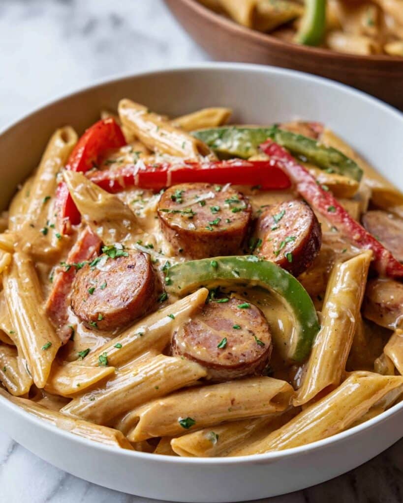Andouille Fajita Pasta Recipe