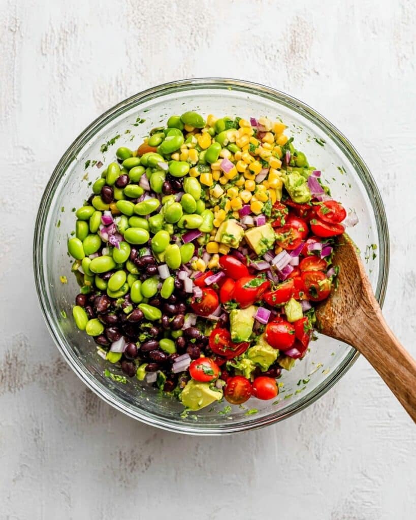 Edamame Salad with Corn, Black Beans, and Lime Recipe
