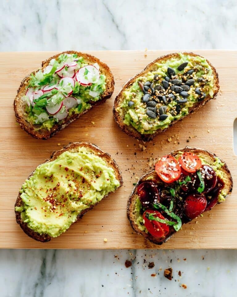 Creamy Avocado Toast on Whole-Grain Bread Recipe