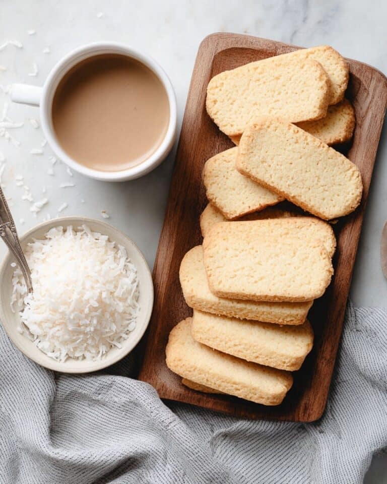 Coconut Shortbread Cookies Recipe