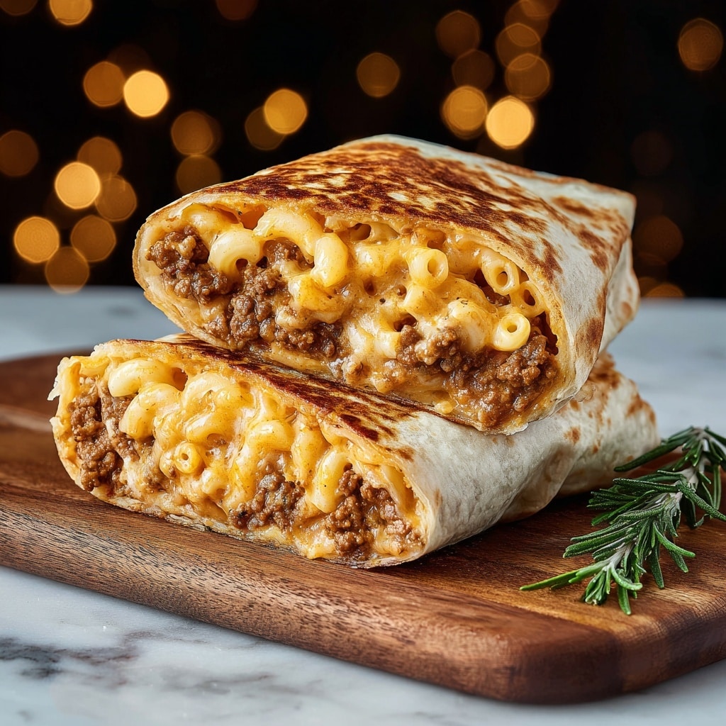 Sloppy Joe Mac and Cheese Wrap Recipe