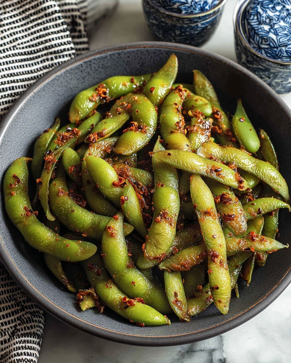 A white bowl filled with many green edamame pods covered in a light frost or ice crystals, showing a fresh and cold texture. The pods are piled up, some pointing in different directions, with a clear emphasis on their soft, fuzzy surfaces. The bowl sits on a white marbled surface that adds a clean and bright background contrast to the green pods. Photo taken with an iphone --ar 4:5 --v 7
