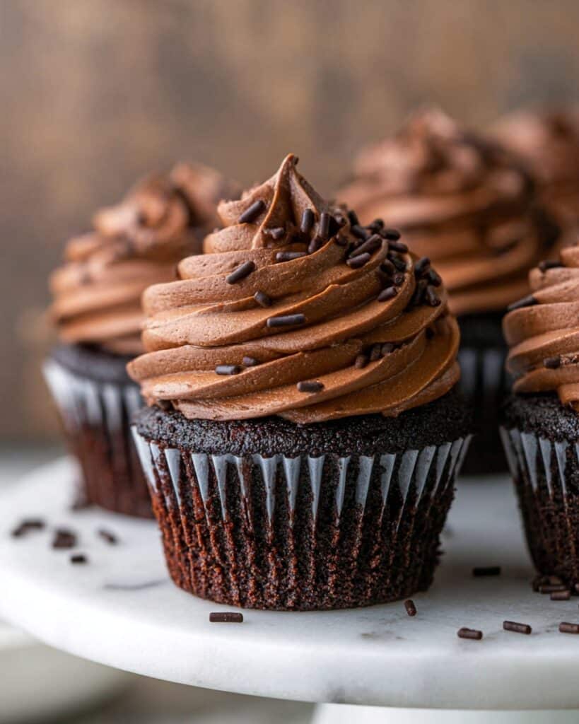 Homemade Moist Chocolate Cupcakes Recipe