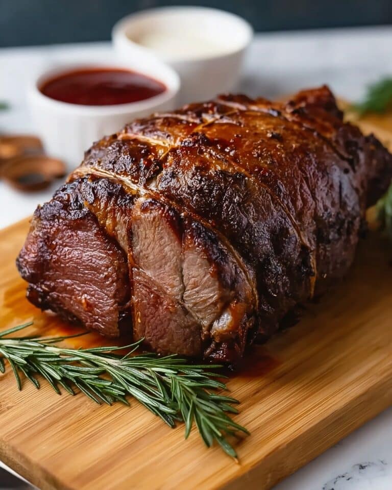 Classic Christmas Prime Rib with Au Jus and Horseradish Sauce Recipe