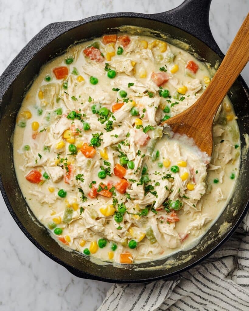 Healthy Crustless Chicken Pot Pie Recipe