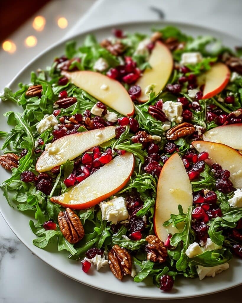 Holiday Pear, Pomegranate & Feta Salad with Balsamic Glaze Recipe