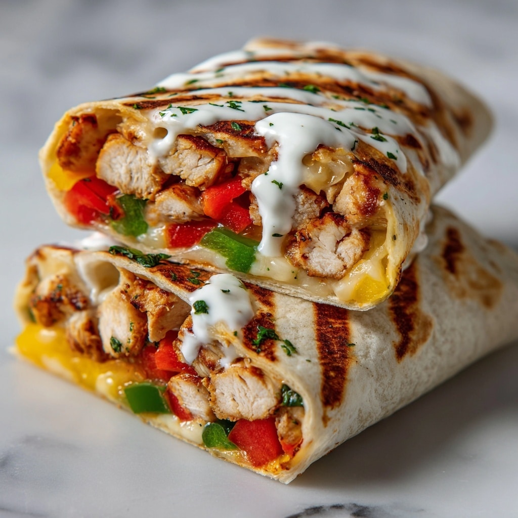 Chicken Bell Pepper Ranch Burritos Recipe