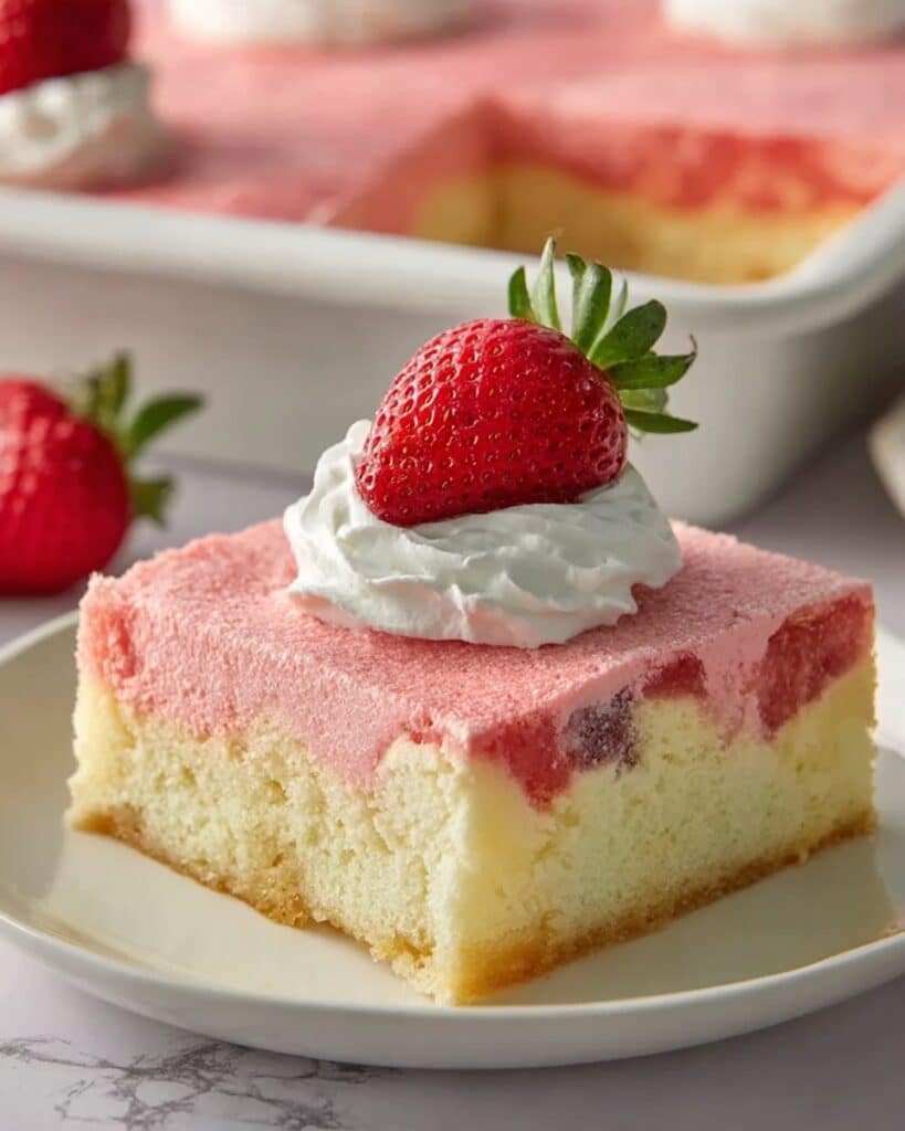 Strawberry Cheesecake Cake (Earthquake Cake) Recipe