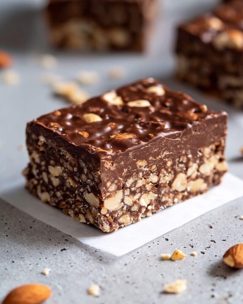 Keto Chocolate Crunch Candy Bars Recipe