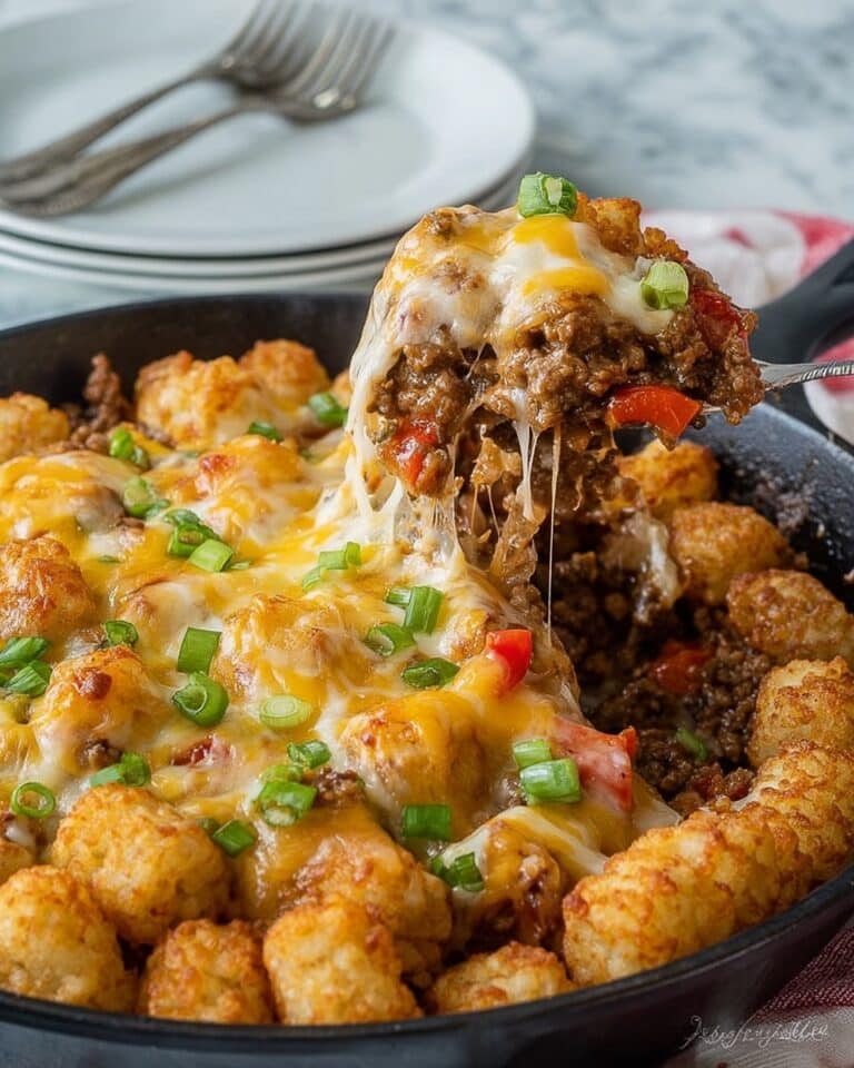 Sloppy Joe Tater Tot Skillet Recipe